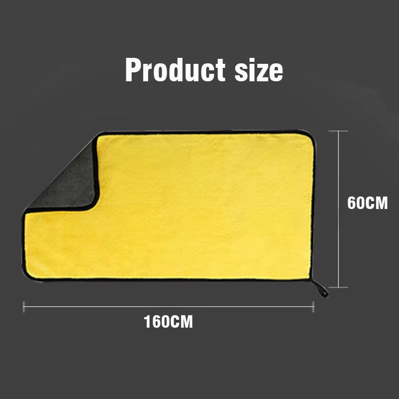 160X60CM Car Microfiber Cloth Wash Towel Microfiber Cleaning Detailing Cloth Car Wash Drying Towel Auto Microfiber Towel