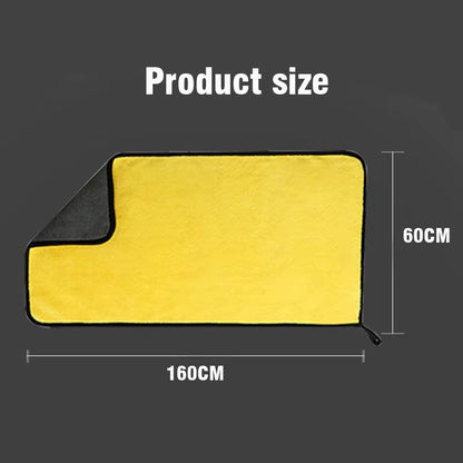 160X60CM Car Microfiber Cloth Wash Towel Microfiber Cleaning Detailing Cloth Car Wash Drying Towel Auto Microfiber Towel